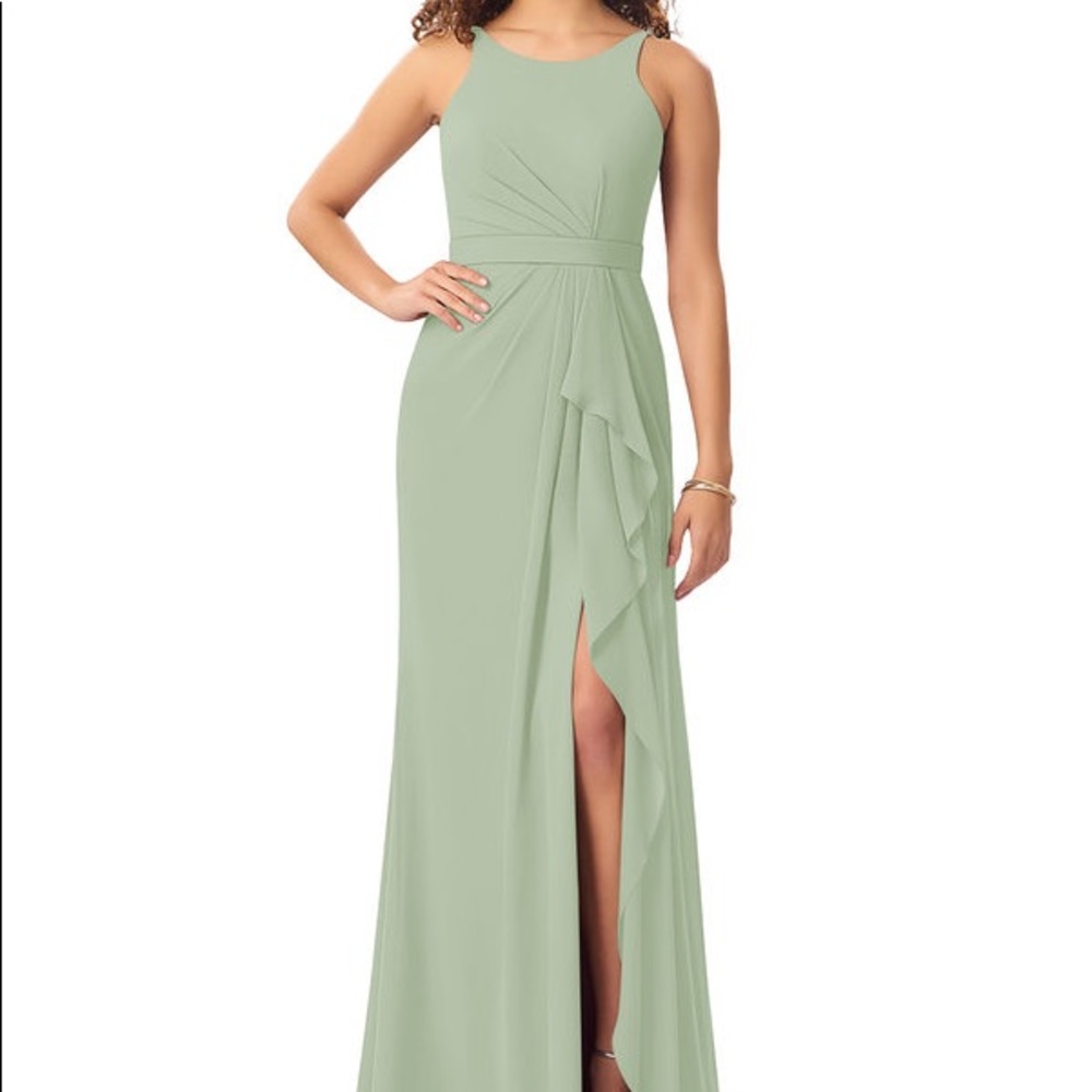 Azazie Cassandra Bridesmaid Dress in Dusty Sage